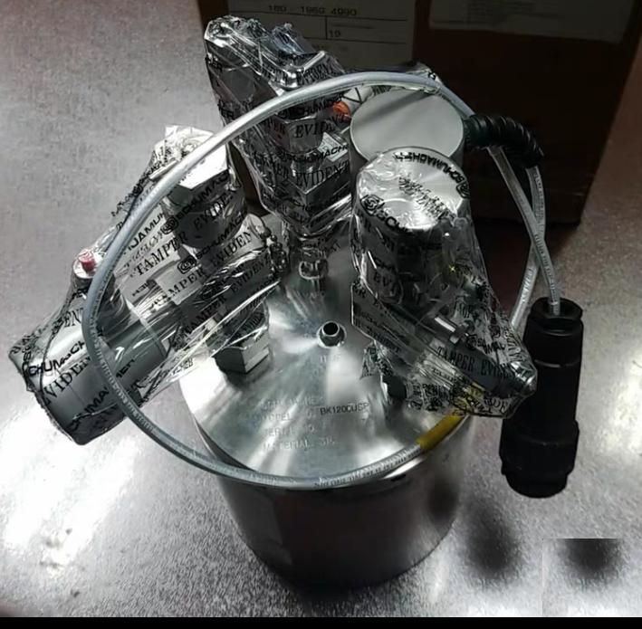 SCHUMACHER EMPTY 19115 T729359MODEL NO BK12000USP 316LFILLED WITH 2-5 psig HE