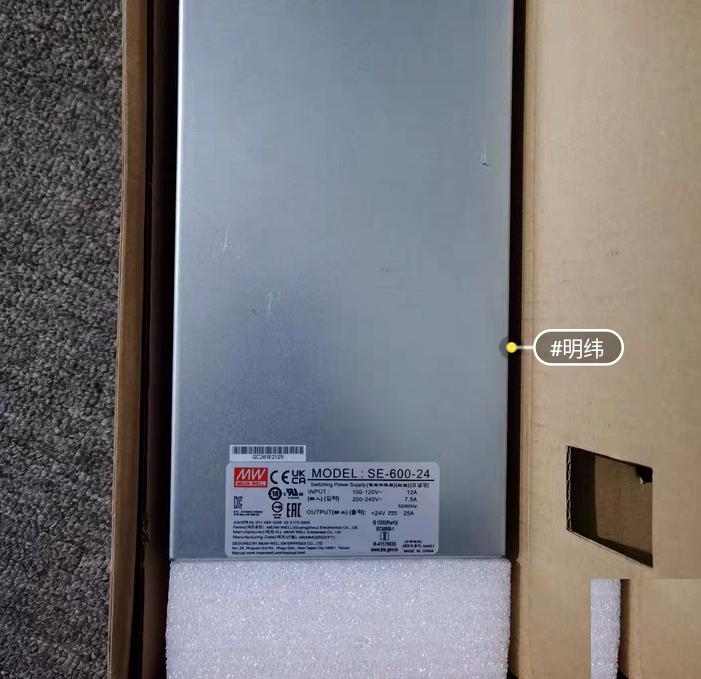 SE-600-24 24V 25A 600W 100-240V 1 LED