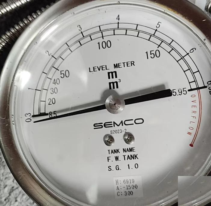 SEMCO LEVEL METER F W TANK S G 1 0