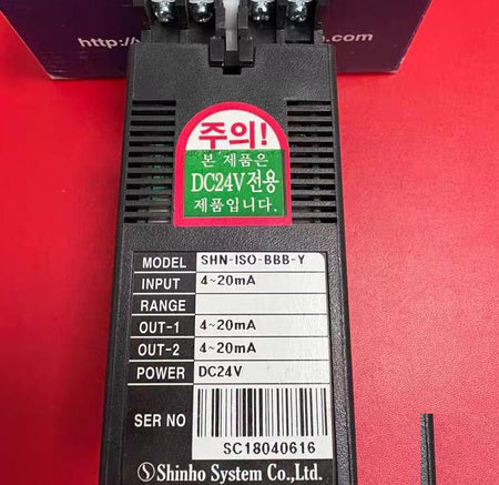 SHINHO SYSTEM SHN-IS0-BBB-Y 4-20mA 4-20mA DC24V