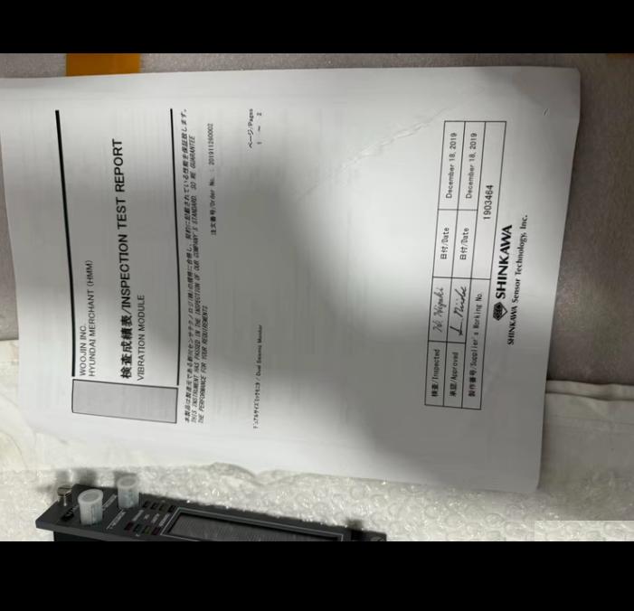 SHINKAWA VM-5U VM-5G0-1 VB6N0119 Dual Tachometer DANGER AFERT OK BYPASS 2