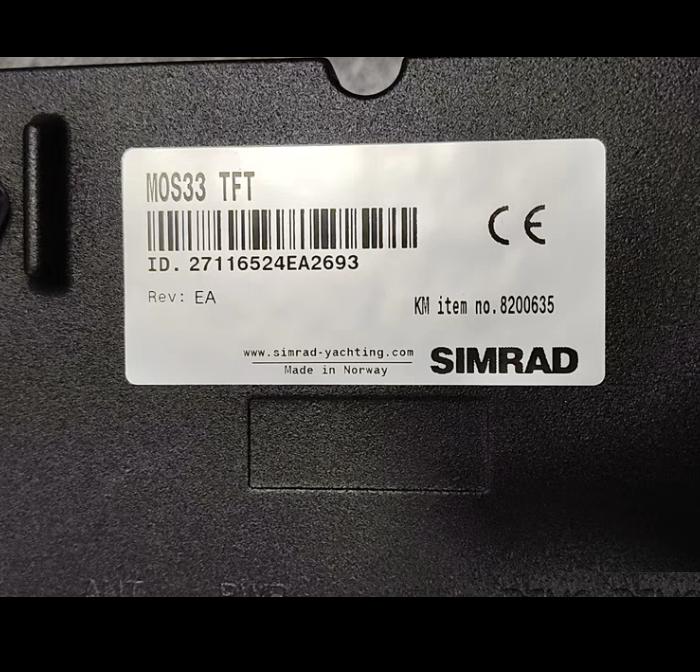 SIMRAD KONGSBERG MOS33 8200635 TFT