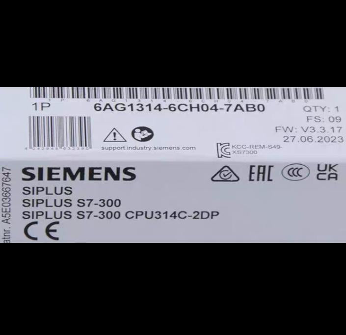 SIPLUS S7-300 CPU314C-2DP 6AG1314-6CH04-7AB0 6AG1 314-6CH03-7AB0