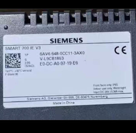 SMART 700 IE V3 6AV6 648-0CC11-3AX0 7 USB 24VDC