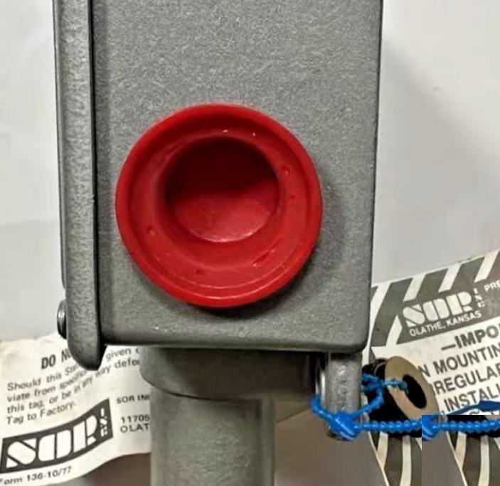 SOR 6P3-K45-MMTTX Static O Ring Pressure Switch 25 - 275 PSI 6 8