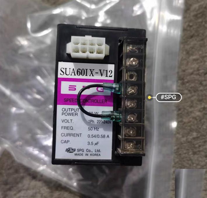 SPG SUA60IX-V12 60W 220V 240V 50Hz 0 54-0 58A 3 5μF 1