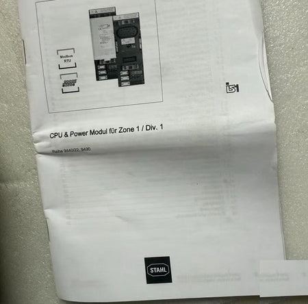 STAHL R Stahl CPU 9440 22-01-21-C1202