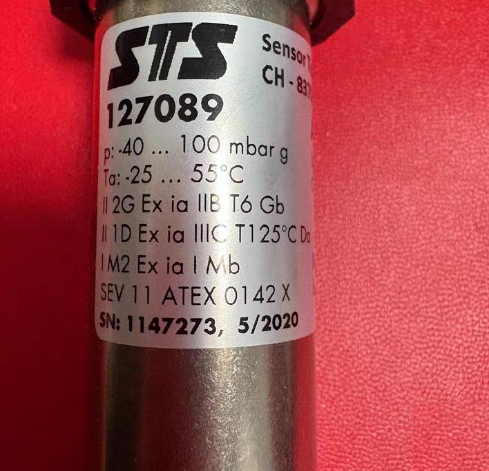 STS 127089 ATEX -40 100mbar -25 55℃ 4-20mA 10-30V DC