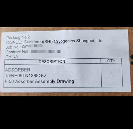 SUMITOMO F-50 ADSORBER F-50 ADSORBERRE05TN3117AQ SCSA-71 CSW-71 CNA-61 F-50 FA-50 FA-70 Adsorber