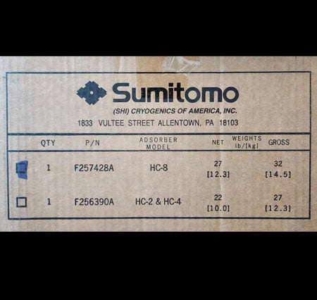 SUMITOMO HC-8 ADSORBER F257428A F257428D 14 5 kg 280PSI For HC-8F256390A FOR HC-2 HC-4 5000RMB 7