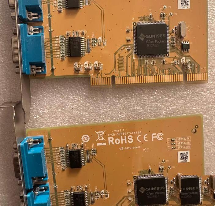 SUNIX 5037A PCI 2 RS232 SER5037A SER5037T 80