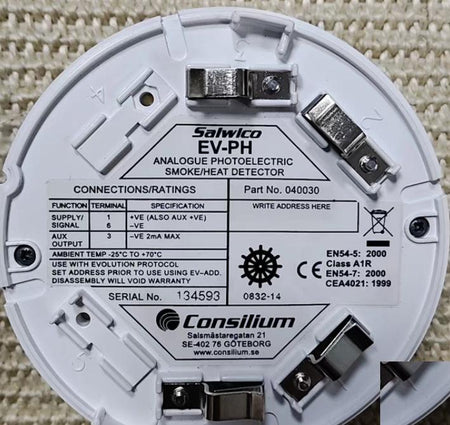 Salwico EV-PH ANALOGUE PHOTOELECTRIC SMOKE HEAT DETECTOR