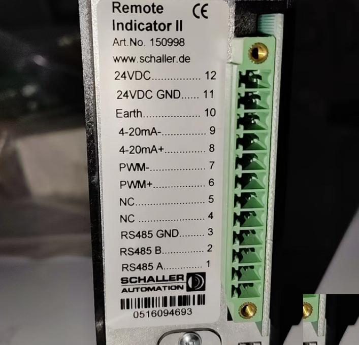 Schaller Automation Remote Indicator II 150998 24VDC RS485 4-20mA PWM