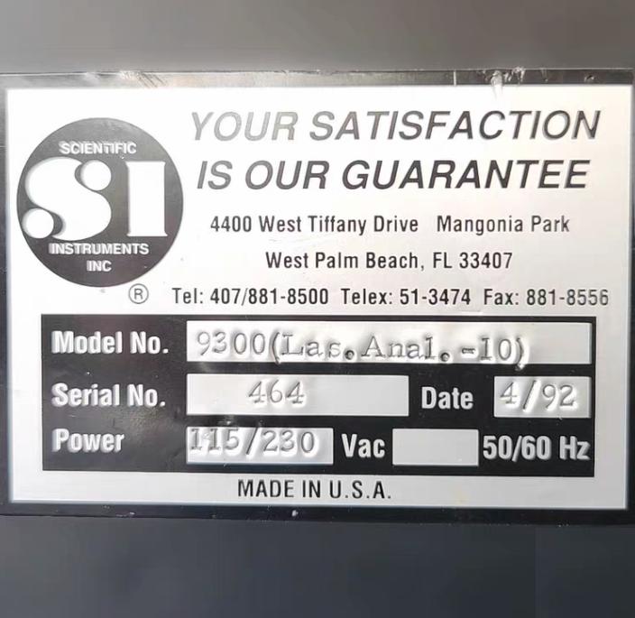 Scientific Instrument 9300 110V