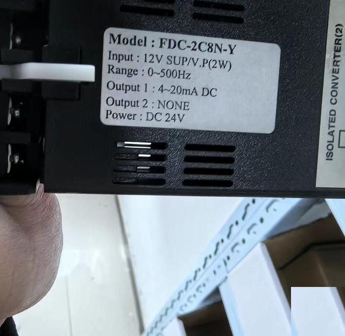 Sconinc NEW FDC CONVERTER 12V SUP V P 2W 1 4-20mA DC 0-500Hz 2 DC24V