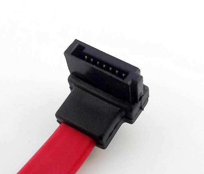 Serial SATA ATA RAID Data HDD Hard Drive Signal Straight Right Angle Cable 1 5FT