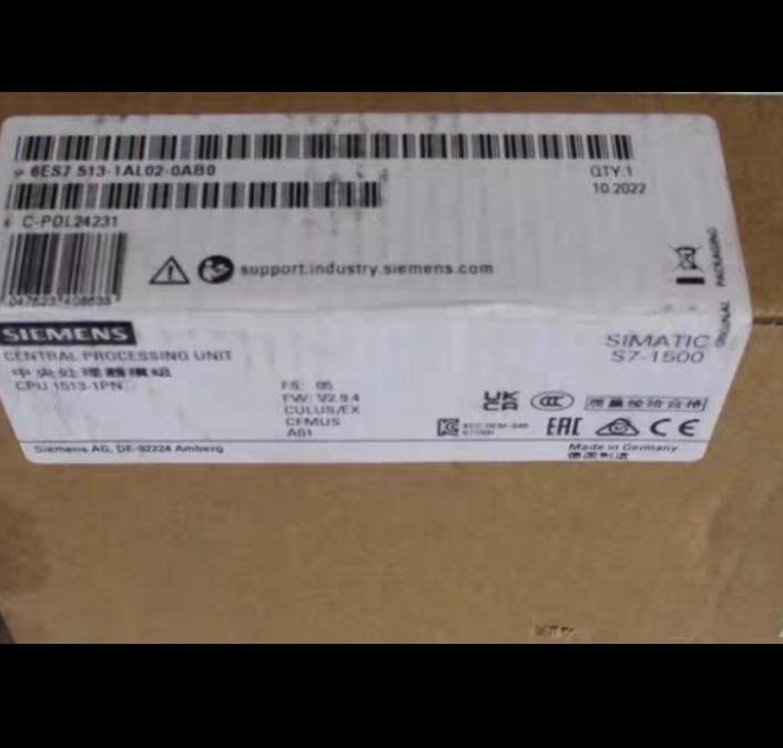 Siemens 6ES7513-1AL02-0AB0 SIMATIC S7-1500 CPU 1513-1