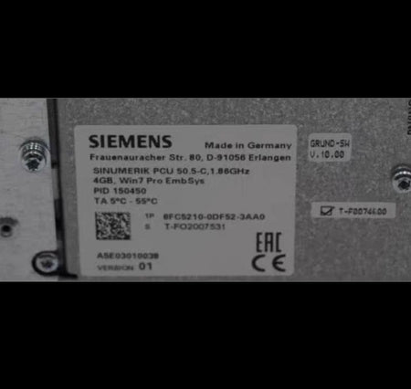 Siemens 6FC5210-0DF52-3AA0 PCU 50 5-C 6FC5 210-0DF52-3AA0