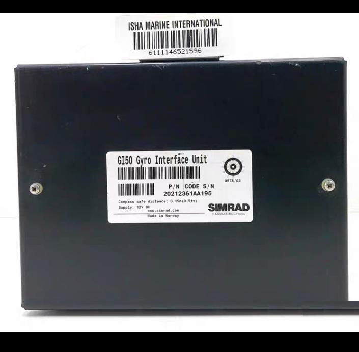 Simrad GI50 Gyro Interface Unit 20212361AA195 Black Module