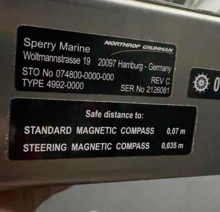 Sperry Marine RS422 TYPE 4992-0000