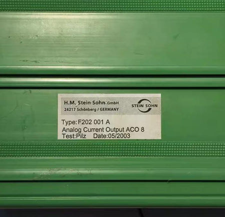 Stein Sohn F202 001 A ACO 8 2003 TRACO
