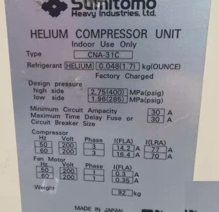 Sumitomo CNA-31C Compressor