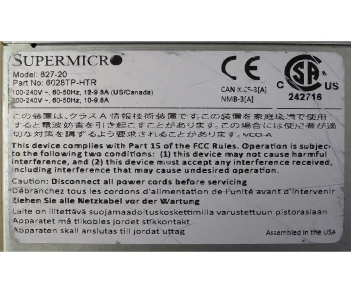 6028TP-HTR X10DRT-P E5-2650v3