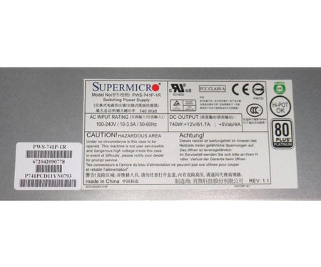 PWS-741P-1R 740W 80Plus