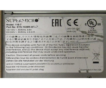 CSE-116 4-Core E5-2623v3 3Ghz 32GB
