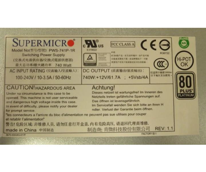 CSE-825 X10DRC-LN4 E5-2600v4 8-Bay