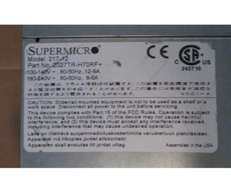 CSE-217 X9DRT-HF E5-2670