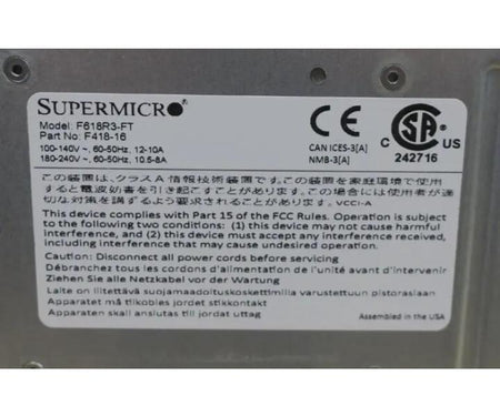 F618R3-FT CSE-418 8-Node X10DRFF