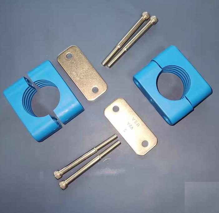 Swagelok 304-S6-PP-24P 1 1 2 in 304-S6-PP-24P 176 66 Bolted Plastic Clamp Pipe Support Kit 1 1 2 in Pipe Size Polypropylene Support Body
