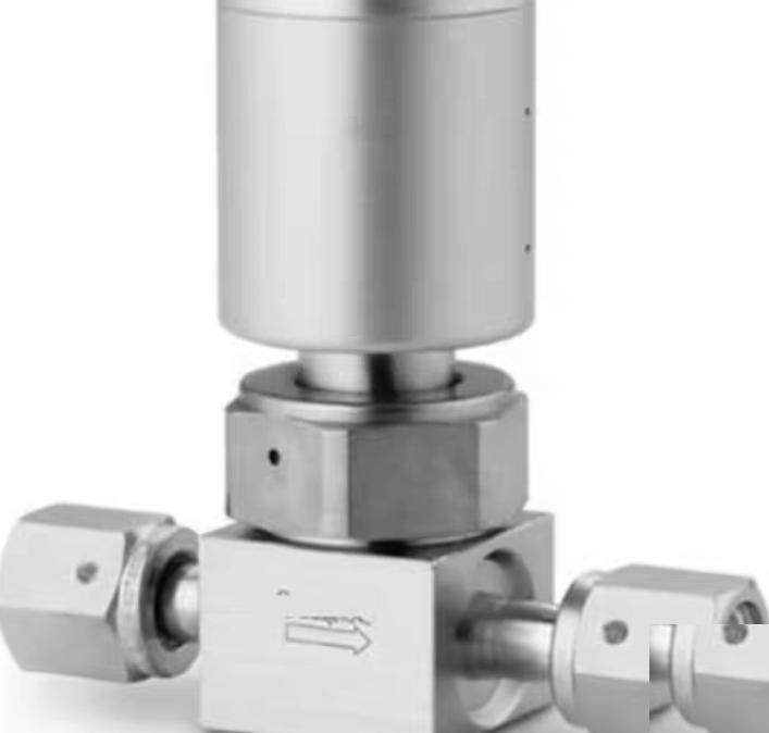Swagelok 6LV-DFHFR4-P-C 1 316L VAR UHP 1 4 in HVCR SC-01 NC 6LV-DFHFR4-P-C 7 992 61 316L VAR UHP High Flow Diaphragm Sealed Valve 1 4 in Female Swagelok HVCR Fitting SC-01 Cleaned NC Actuator