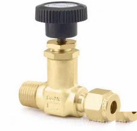 Swagelok B-2JN JN Needle Valve 12 Brass Screwed-Bonnet Needle Valve 1 8 in Swagelok Tube FittingB-2JN2 1 B-4JN2 1 B-2 4JN1 1 4 Ferrule 1 8 MNPT