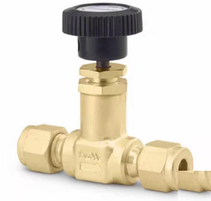 Swagelok B-2JN JN Needle Valve 12 Brass Screwed-Bonnet Needle Valve 1 8 in Swagelok Tube FittingB-2JN2 1 B-4JN2 1 B-2 4JN1 1 4 Ferrule 1 8 MNPT