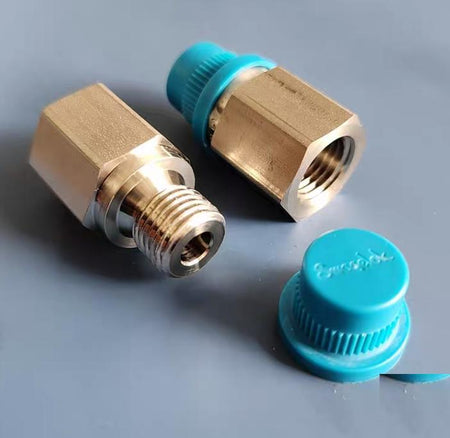 Swagelok Cajon SS-4-A-4RS Stainless Steel Pipe Fitting Adapter 1 4 in Female NPT x 1 4 in Male ISO Parallel Thread Straight Shoulder 2