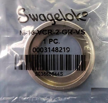 Swagelok Ni-16-VCR-2-GR-VS VCR Nickel VCR Face Seal Fitting 1 in Unplated Gasket Retainer Assembly 30 44 326 30 44 326 400 VCR 1 NI-16-VCR-2-GR-VS 182 58