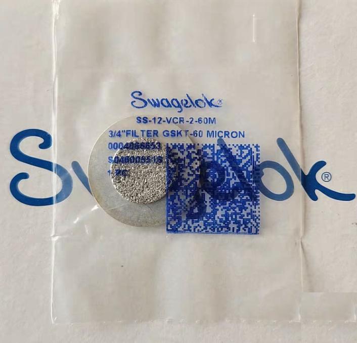 Swagelok SS-12-VCR-2-60M 8 Manufactured By SWAGELOKManufacturer Part Number SS-12-VCR-2-60MPackaging Sold IndividuallyDescription 316L Stainless Steel VCR Face Seal Fitting 3 4 in Silver Plated Snubber Gasket 60 Micron