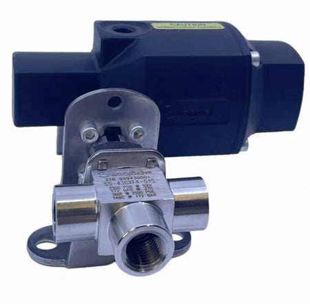 Swagelok SS-43GXF4-51S 40G 0 90 1 4 SR SS-43GXF4-51S 6 411 26 8 10 3-Way Ball Valve 316999430001 2500 Psig 172 BAR