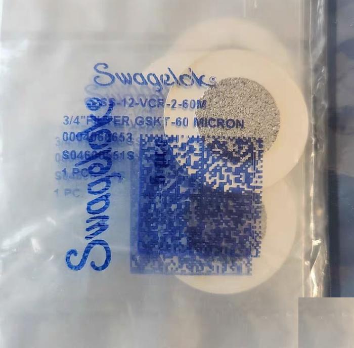 Swagelok SS-8-VCR-2-60M 316L Stainless Steel VCR Face Seal Fitting 1 2 in Silver Plated Snubber Gasket Non-Retained Style 60 Micron SS-8-VCR-2-60M 320 SS-8-VCR-2-20M 20 SS-12-VCR-2-60M 5 648RMB