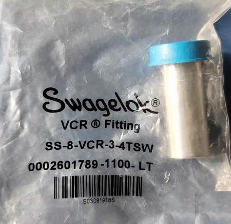 Swagelok SS-8-VCR-3-4TSW 316 VCR 1 2 in VCR x 1 4 in SS-8-VCR-3-4TSW316 Stainless Steel VCR Face Seal Fitting Reducing Socket Weld Gland 1 2 in VCR x 1 4 in Tube Socket