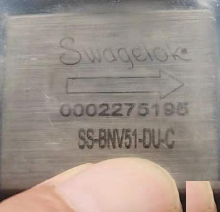 Swagelok SS-BNV51-DU-C 316L 1 4 in VCR Ep SC-01 SS-BNV51-DU-C 6 076 49 1