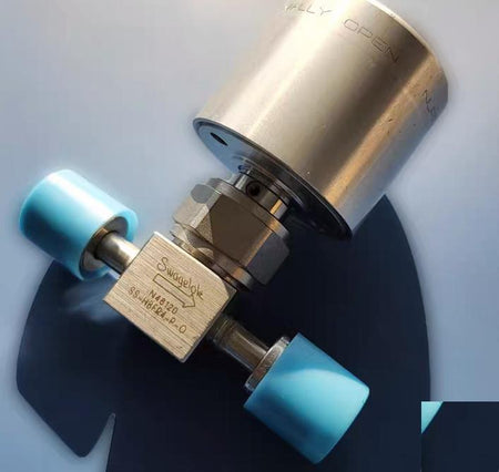 Swagelok SS-HBFR4-P-O Stainless Steel High Pressure Bellows Sealed Valve 1 4 in Female Swagelok VCR Face Seal Fitting NO ActuatorPart SS-HBFR4-P-O SS-HBV51-O 1 4 in VCR NO SS-HBV51-O 7 651 34