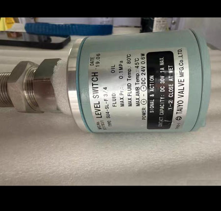 TAIYO VALVE LEVEL SWITCH SU4-SL-F 3 4MAN B W NON FLOW ALARM SWITCH