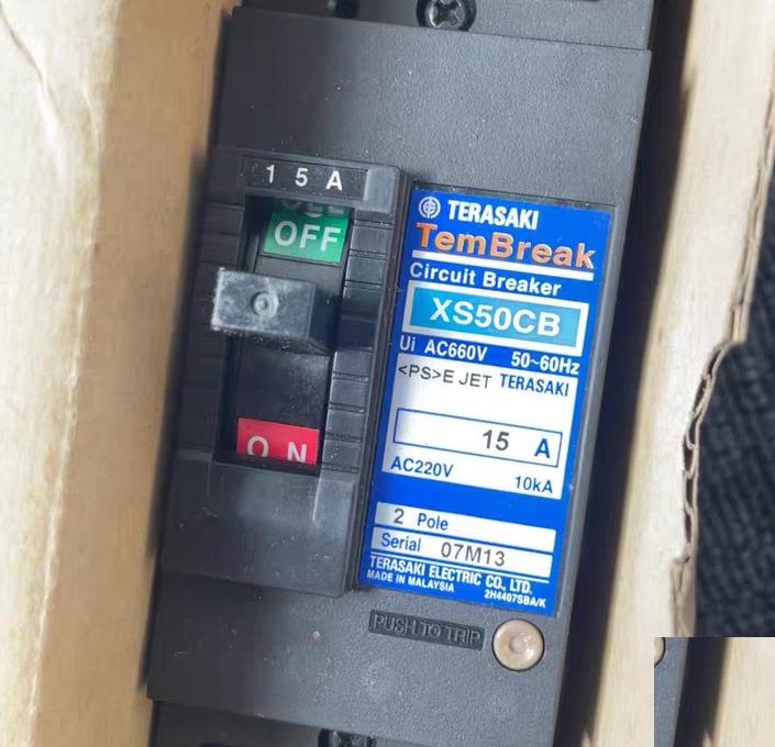TERASAKI XS50CB 2P 15A AC220V 10kA