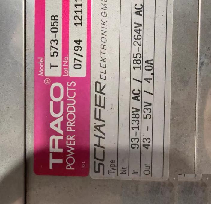TRACO T573-02BT573-03BT573-03BT573-05BSCHAFFER-ELEKTRONIK GMBH 93-138V AC 43-53V 4A