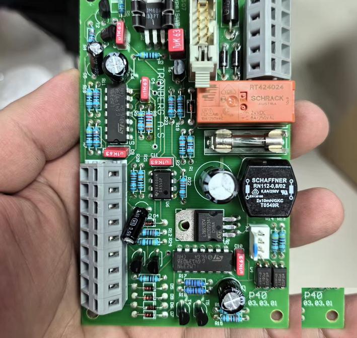 TRANBERG P40 PCB Schaffner
