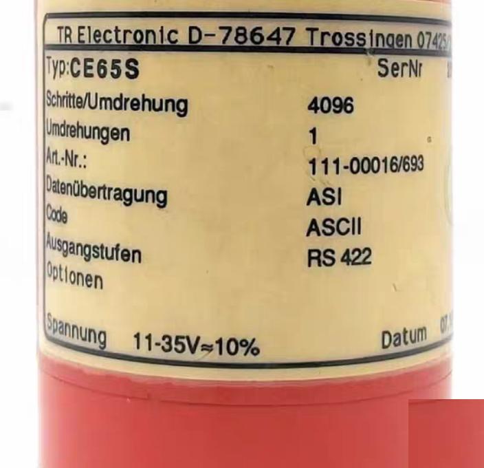 TR Electronic D-78647 Encoder 074252280 Wconnector