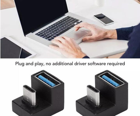 Tablet Mobile Phone U Shape Adapter USB 3 1 C Male to USB 3 0 A Female Extender